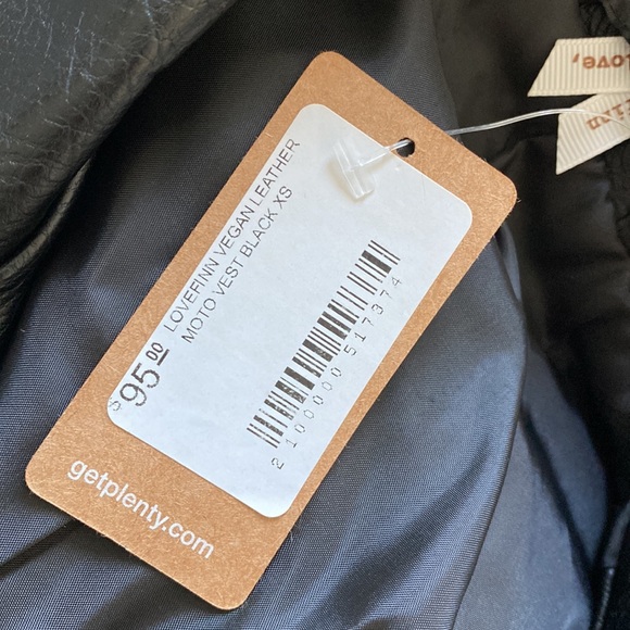 Brand new with tags black faux leather vest from Plenty - Picture 3 of 3